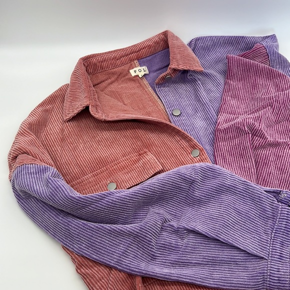 POL Mona Purple Tomato Corduroy Jacket - Picture 5 of 16
